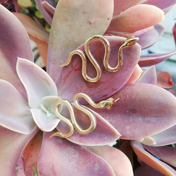 ORECCHINI etnici BIMALA in ottone senza pietra | ORECCHINI etnici in ottone | ilmondodiwit.com