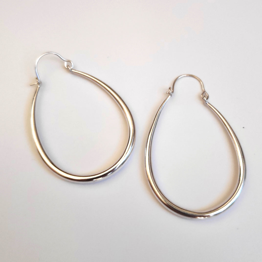 ORECHINO CERCHIO Ottone lucido Orecchini artigianali | Cerchio