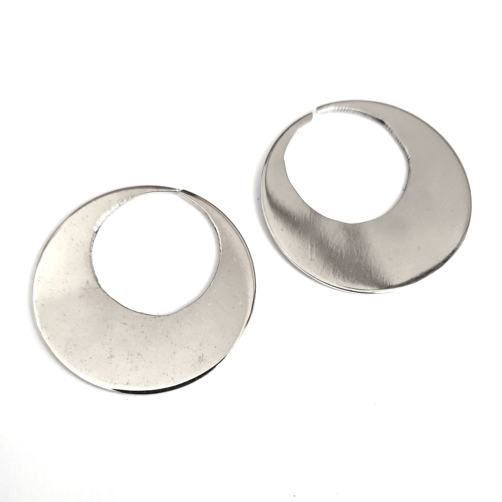 ORECCHINI ETNICI Ottone lucido Orecchini artigianali | Cerchio