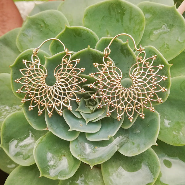 Orecchini etnici in ottone - JIGER