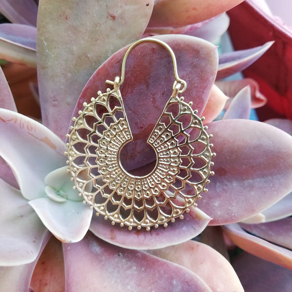 Orecchini etnici in ottone - MAYAWATI