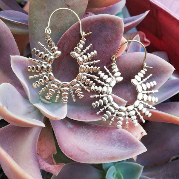 ORECCHINI etnici in ottone - MUKUND