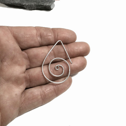 Orecchini etnici Ottone con Spirale Sutra - UMARIA
