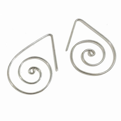 Orecchini etnici Ottone con Spirale Sutra - UMARIA
