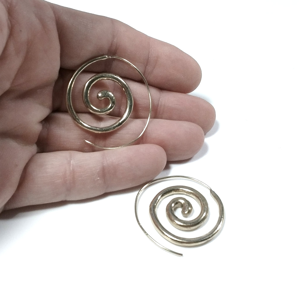 ORECCHINI ETNICI Ottone lucido ORECCHINI - JURA