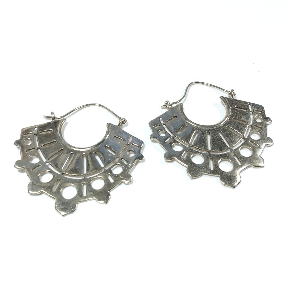 ORECCHINI ETNICI Ottone lucido - DIVINE – immagine4
