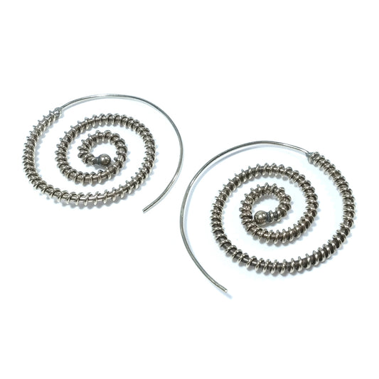 ORECCHINI ETNICI Ottone lucido ORECCHINI | Spirale