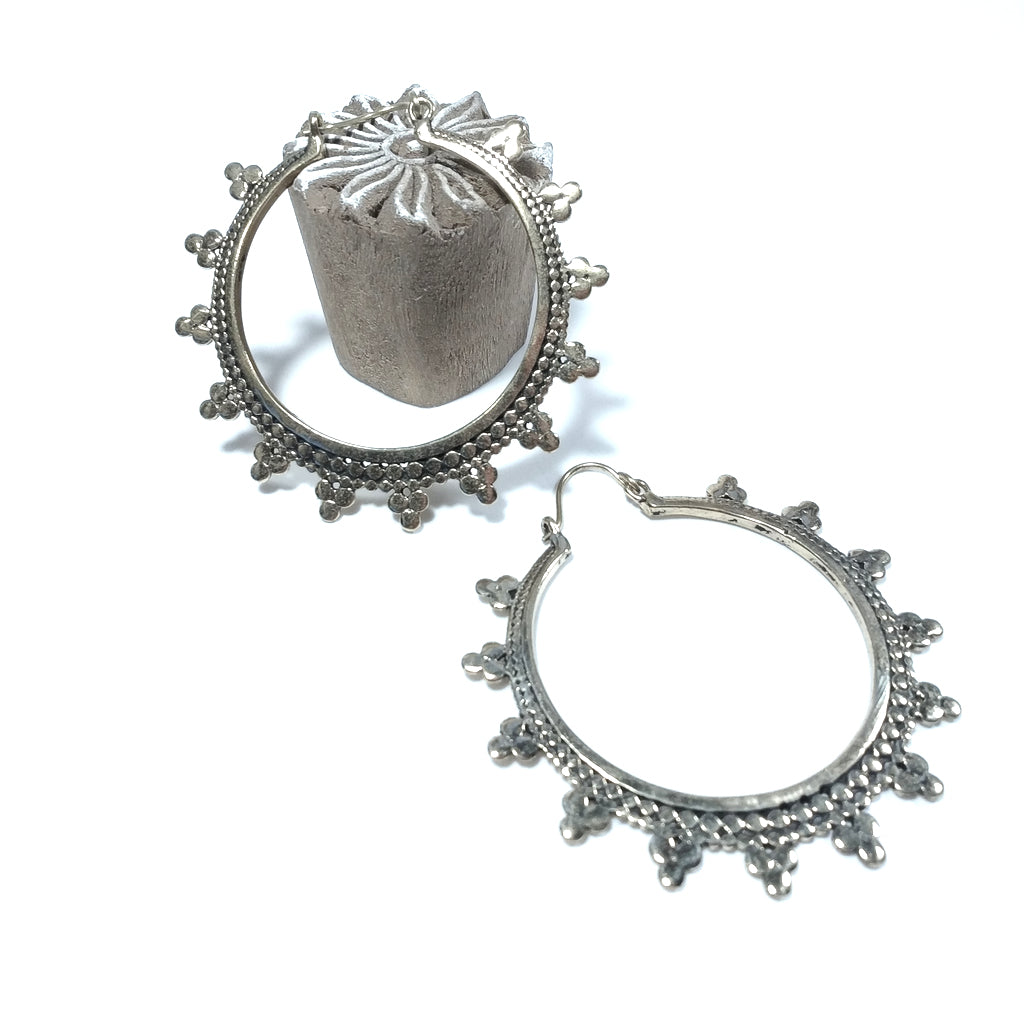 ORECCHINI ETNICI Ottone lucido ORECCHINI | Cerchio