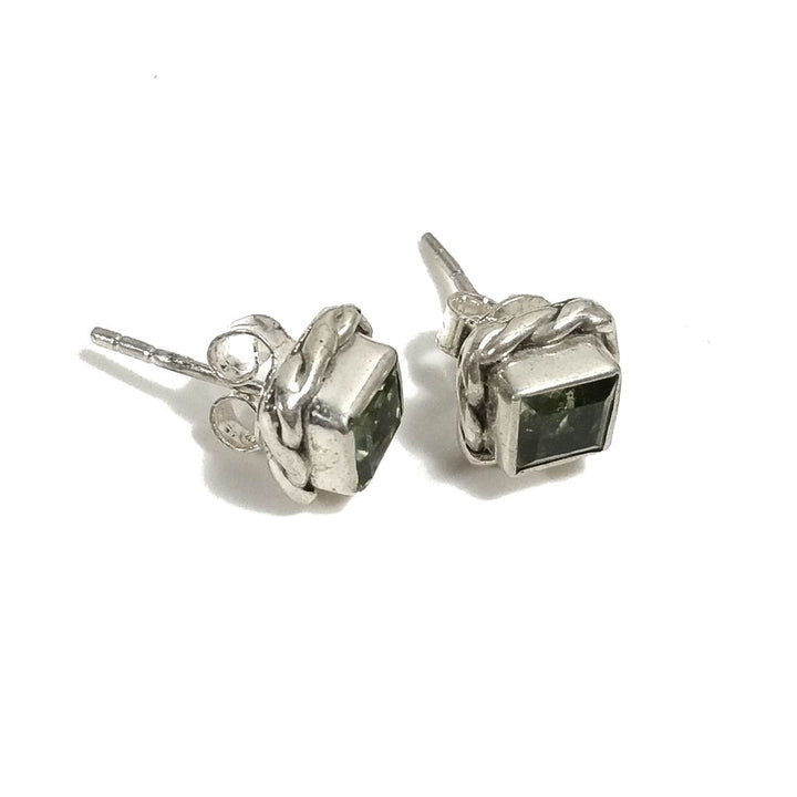 MINI Orecchini argento 925 - Peridoto | Gioielli argento piercing