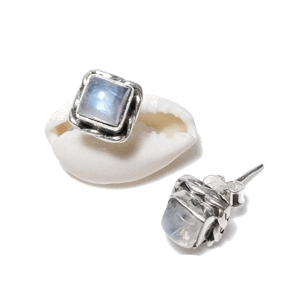 MINI Orecchini argento 925 - Pietra di luna | Gioielli etnici piercing