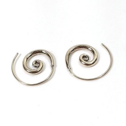 ORECCHINI ETNICI Ottone lucido ORECCHINI | Spirale piercing
