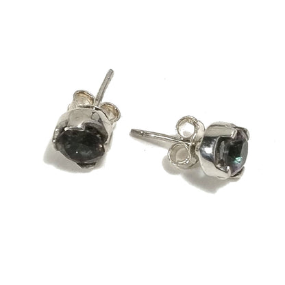 MINI ORECCHINI argento 925 - Topazio mistico | Gioielli argento piercing – immagine4