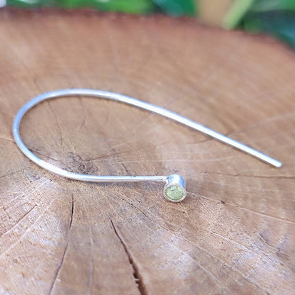 ORECCHINI Argento 925 artigianali - GIULIA peridoto