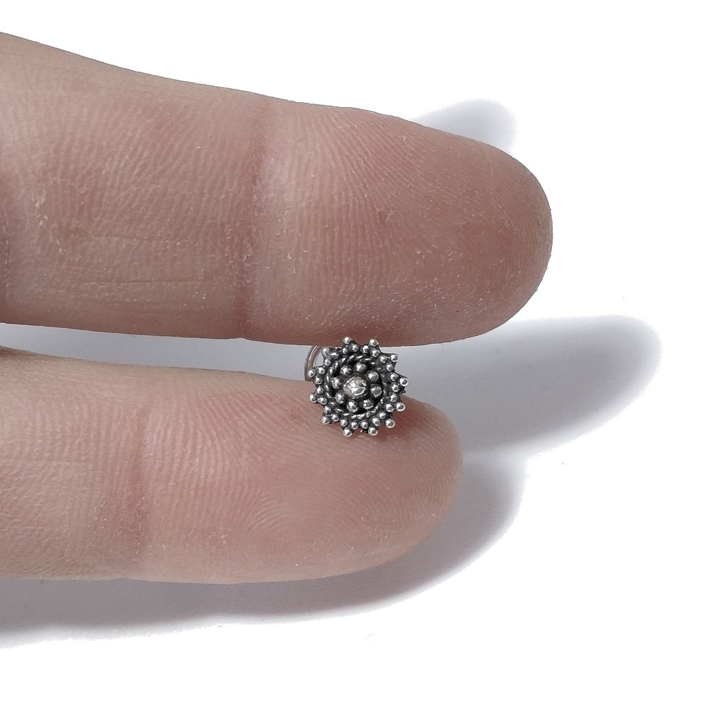 Orecchini da naso NAXOS | etnici con Spirale | Argento 925 | Piercing BOHO