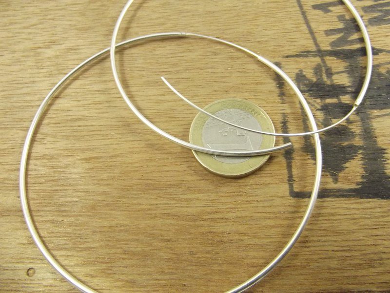 ORECCHINI in argento 925 cerchio - AMINA