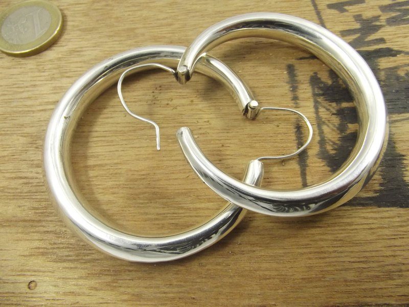 ORECCHINI in argento 925 cerchio - ADELE
