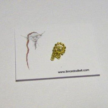 Orecchino da naso in oro 18  carati 10mm fiore