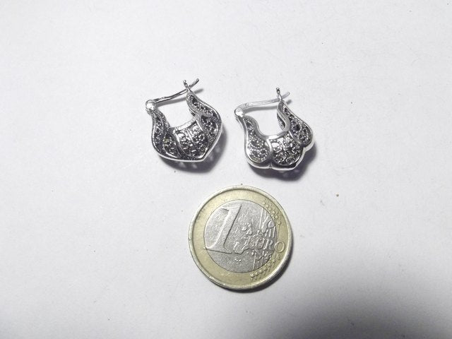 ORECCHINI etnici in argento 925 campanella filigrana - NETARATH – immagine2