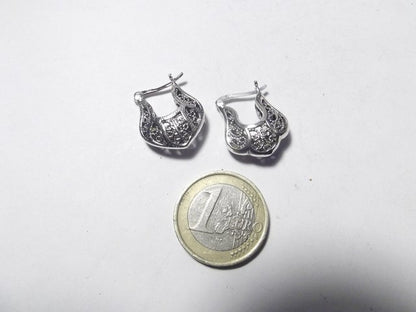 ORECCHINI etnici in argento 925 campanella filigrana - NETARATH – immagine2