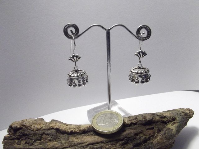 ORECCHINI etnici in argento 925 coppetta – immagine3