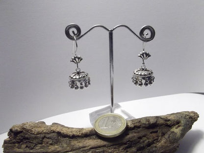 ORECCHINI etnici in argento 925 coppetta – immagine3