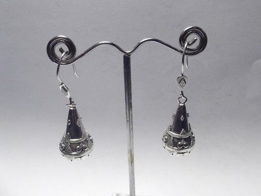 ORECCHINI etnici in argento 925 a goccia