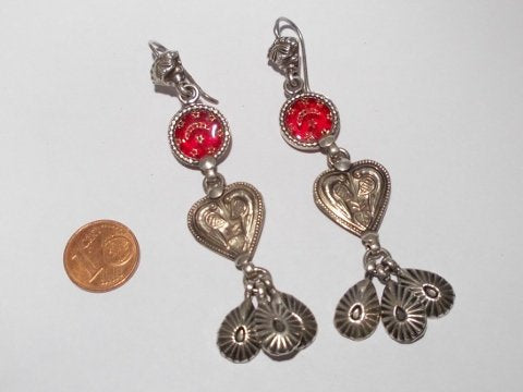 Orecchini etnici in argento antico - HETAUDA – immagine2