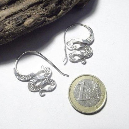 ORECCHINI etnici in argento 925 karen serpente – immagine2
