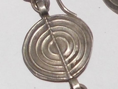 Orecchini etnici in argento antico - DEVEN