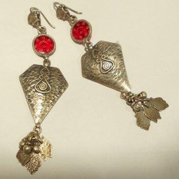 ORECCHINO etnico argento vecchio