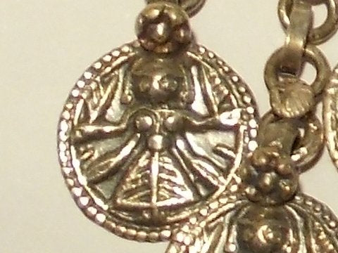 ORECCHINO ETNICO argento vecchio PARVATI - SHIVA I