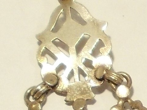 ORECCHINO ETNICO argento vecchio LAXMI II (Lakshmi)