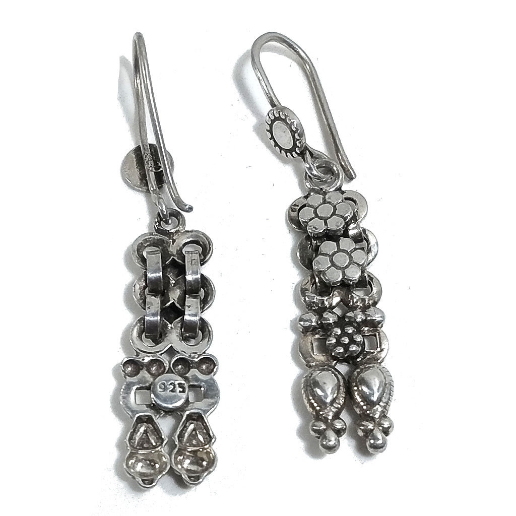 ORECCHINI etnici in argento 925 pendente | Rajasthani
