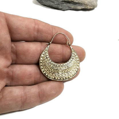 ORECCHINI ETNICI Ottone lucido ORECCHINI | KAREN - BOHO