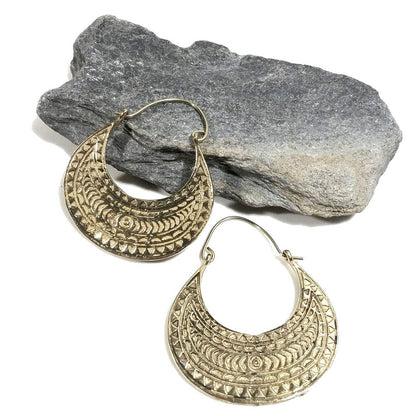 ORECCHINI ETNICI Ottone lucido ORECCHINI | KAREN - BOHO