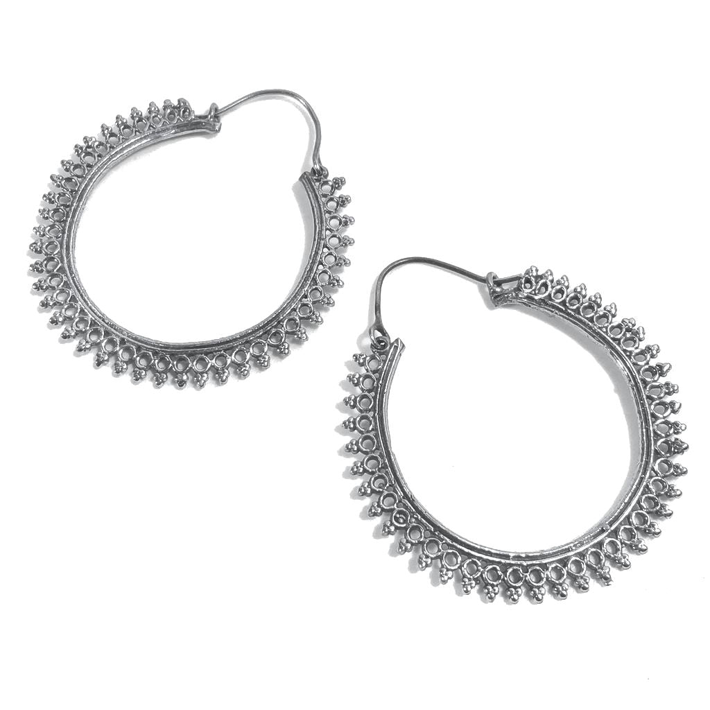 ORECCHINI ETNICI Ottone lucido ORECCHINI | Cerchio - BOHO