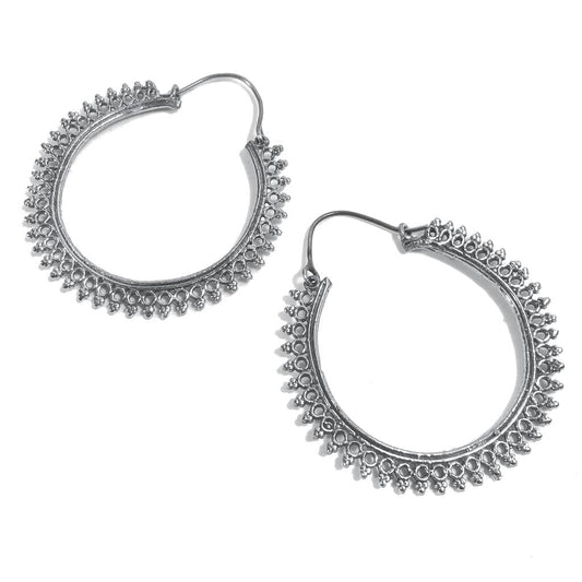 ORECCHINI ETNICI Ottone lucido ORECCHINI | Cerchio - BOHO