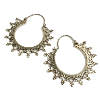ORECCHINI ETNICI Ottone lucido ORECCHINI | Cerchio - BOHO