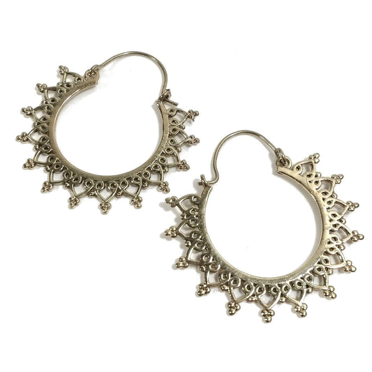 ORECCHINI ETNICI Ottone lucido ORECCHINI | Cerchio - BOHO