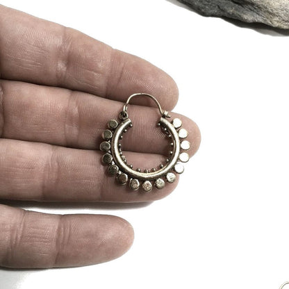 ORECCHINI ETNICI Ottone lucido Orecchini artigianali | BOHO