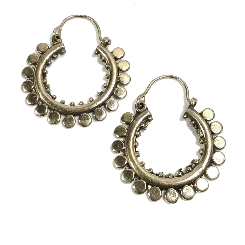 ORECCHINI ETNICI Ottone lucido Orecchini artigianali | BOHO
