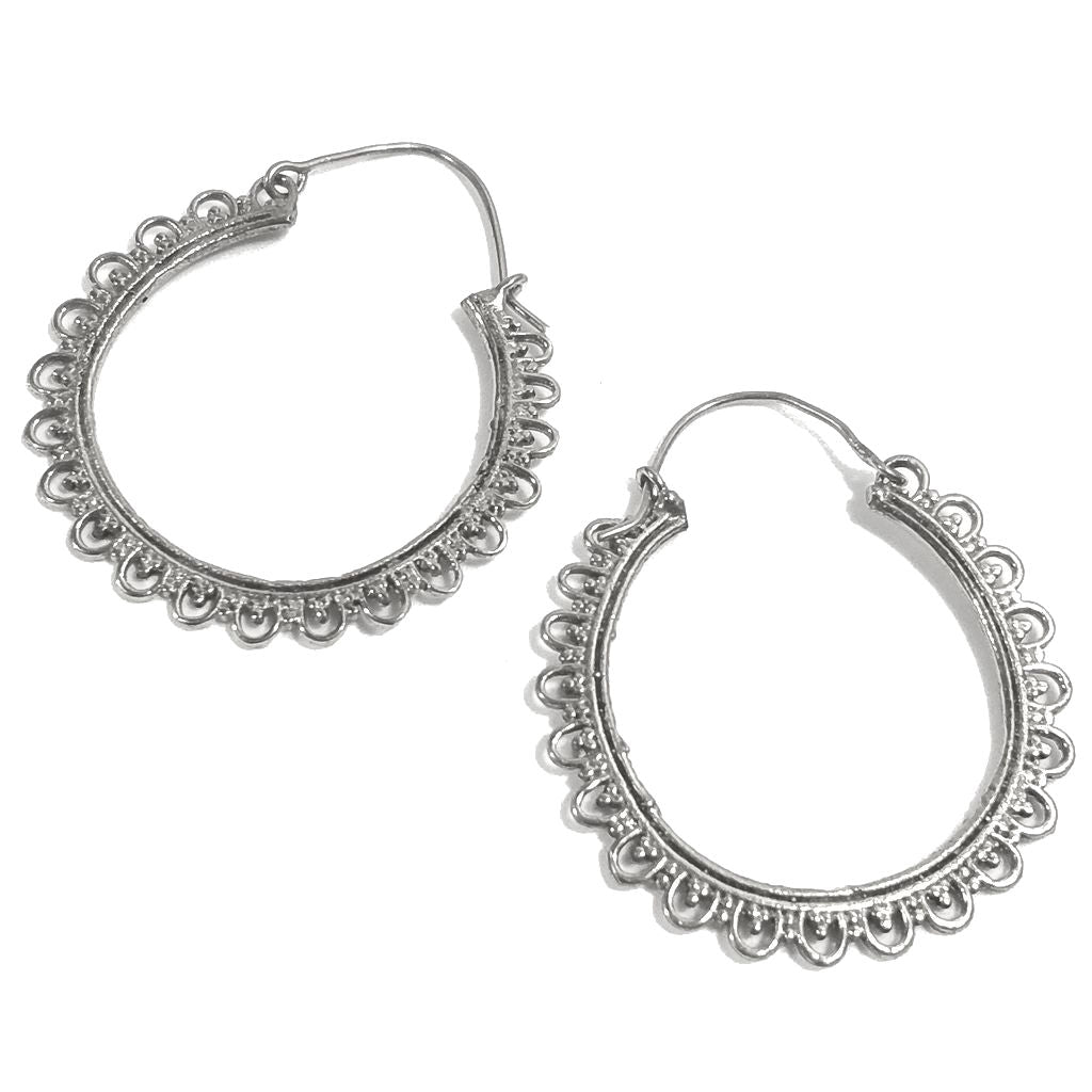 ORECCHINI ETNICI Ottone lucido ORECCHINI | Cerchio - BOHO