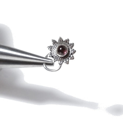 Orecchini da naso MADDALENA | con Spirale e Pietra | Argento 925 | Piercing BOHO
