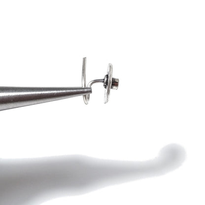 Orecchini da naso PALAU | con Spirale e Pietra | Argento 925 | Piercing BOHO