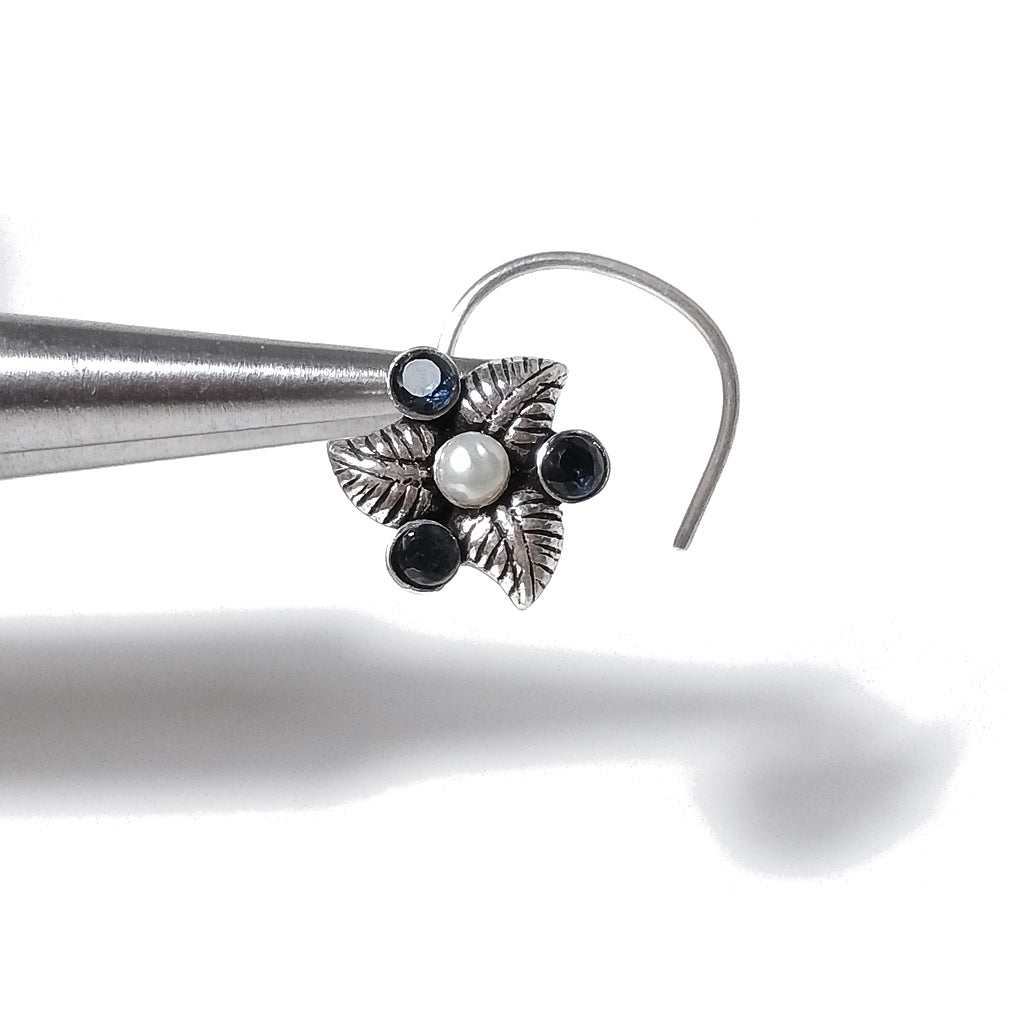 ORECCHINI da naso TENERIFE | con Spirale e Pietra | Argento 925 | Piercing BOHO – immagine4