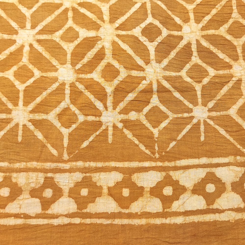 Pareo - Sarong etnico in 100% cotone artigianale - BATIK -  beige