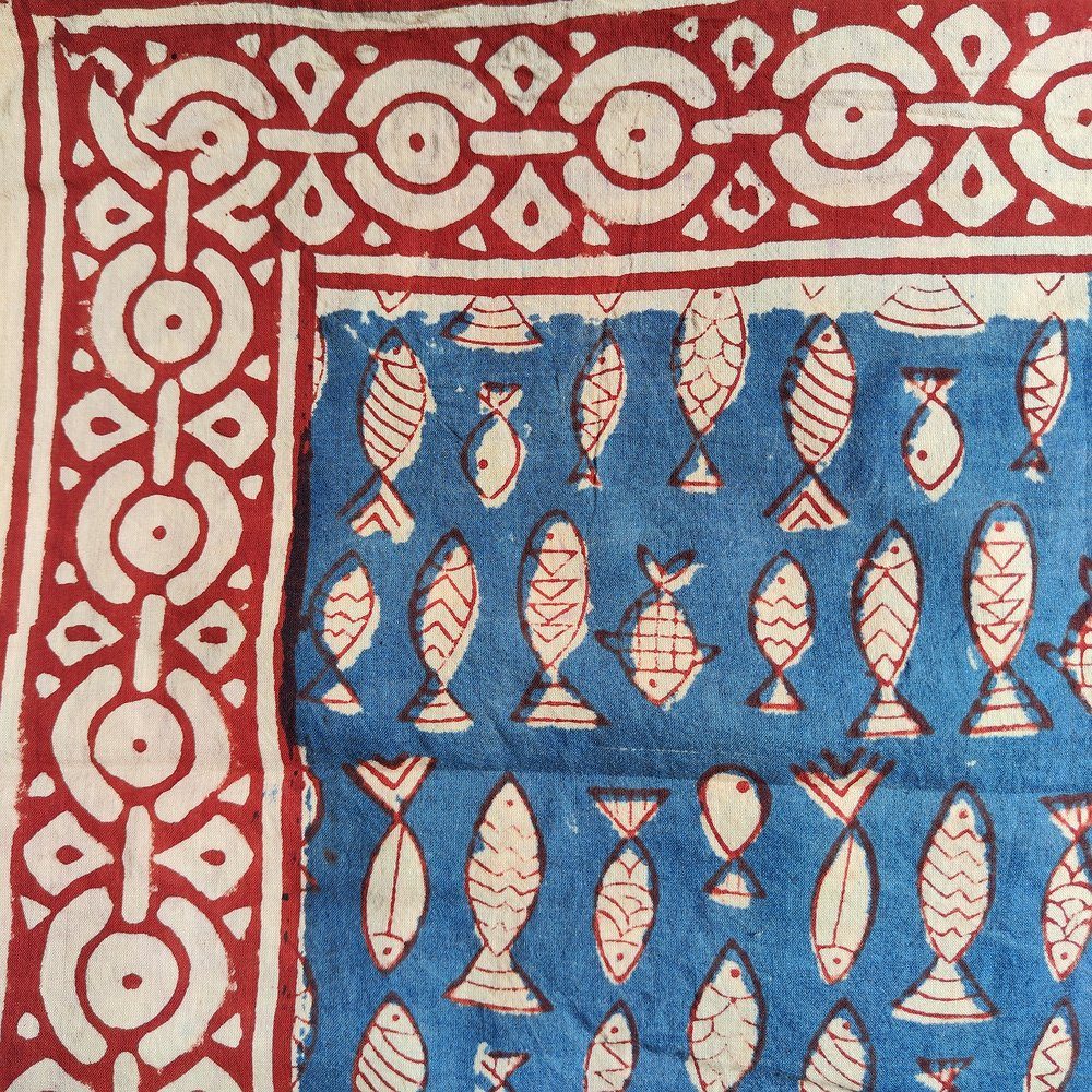 Pareo - Sarong con pesce in 100% cotone artigianale - RULAK