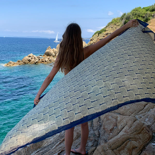 Pareo | Sciarpa artigianale in cotone Albero della vita