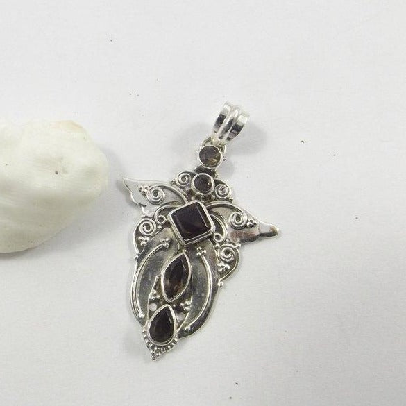 CIONDOLO fume' - argento  925 caduceo - ilmondodiwit - Ciondolo