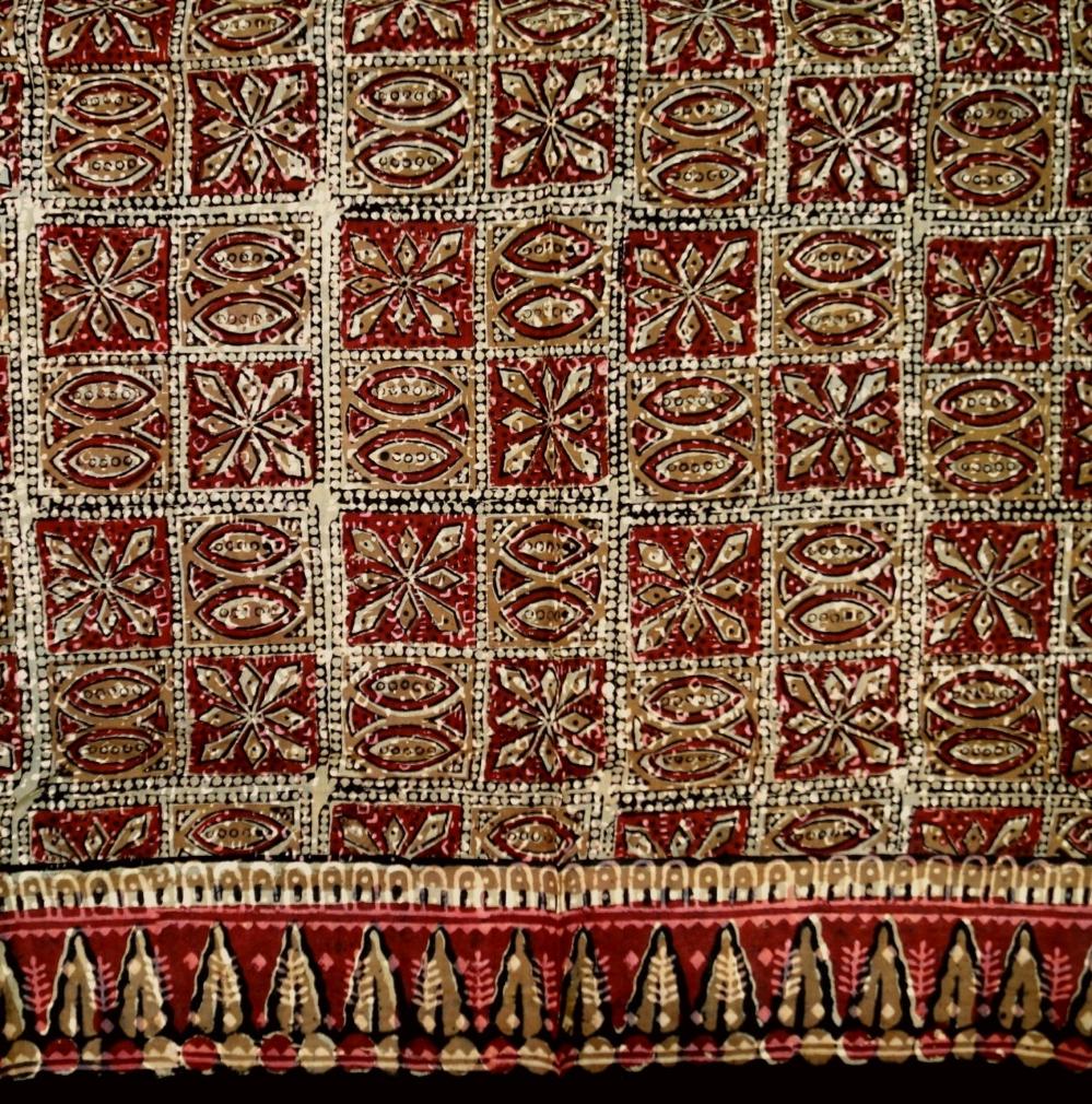 Pareo Sciarpa artigianale in cotone con ornamenti Rajasthani